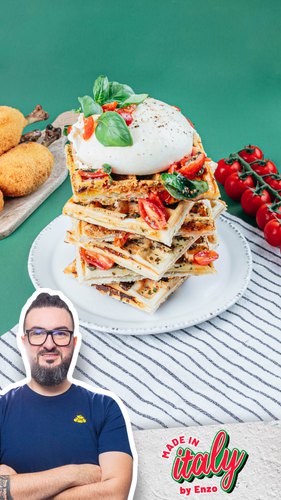 Italian Chicken & Savory Waffles