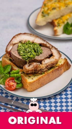 Pork Belly-Wrapped Chimichurri Steak