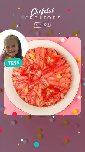 La tarte à la rhubarbe de Tess