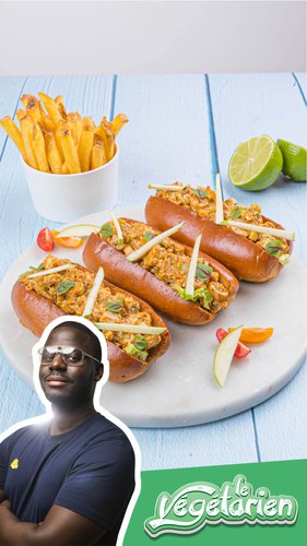 Lobster roll végétarien
