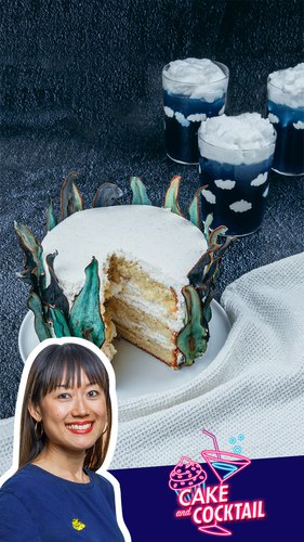 Blue Skies Cake & Cocktail