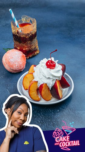 Bellini Cocktail & Ice Cream