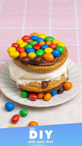 M&M Ice Cream Sandwich