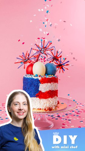 4th Of July Funfetti Cake