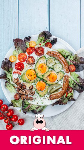 L'œuf au plat complet