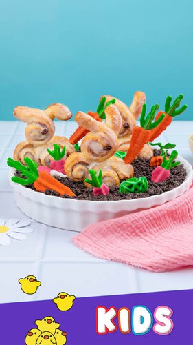 Bunny Rolls & Ice Cream Cake