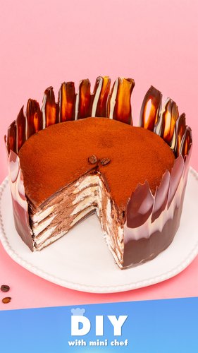 Chocolate Tiramisu Crepe Cake