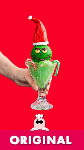 Peppermint Grinch Sundae
