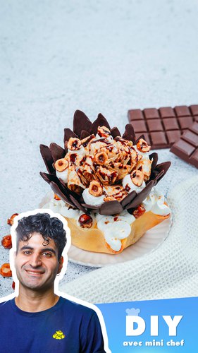 Les crêpes choco-fleuries