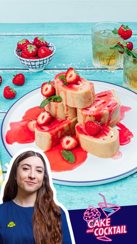 Southern Mint Julep & Strawberry Roll