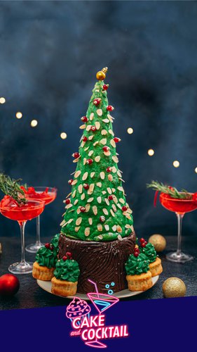 Christmas Cake & Cranberry Cocktail