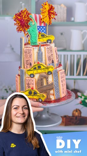 NYC 4th of July Cake