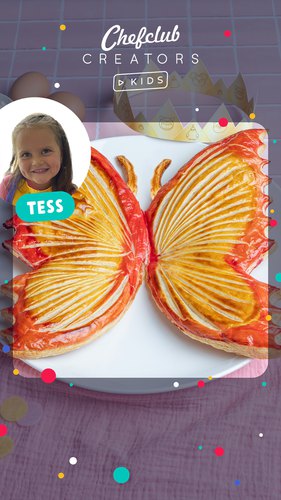 La galette des rois papillon de Tess