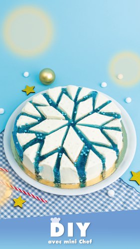 Dazzling Snowflake Cake