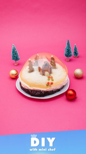 Holiday Snow Globe Cake
