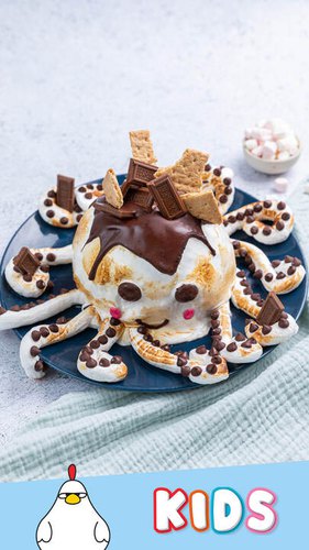Octopus S'mores Ice Cream